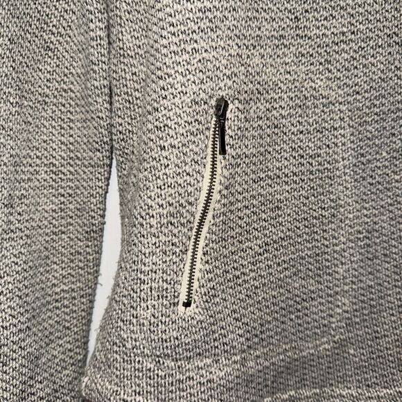 Lucy & Laurel Long Sleeve Medium Women's Pullover Grey Zipper Pockets Crew Neck - Picture 2 of 7